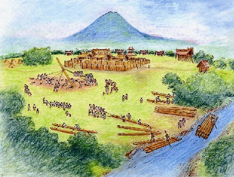 伊勢遺跡復元図